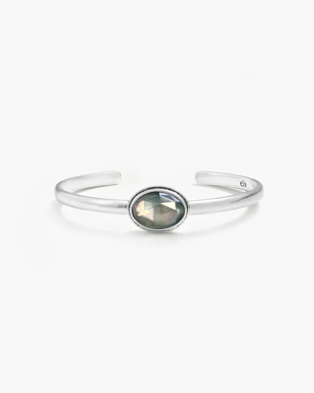 Neri Tahitian Mother of Pearl Bangle made by En Route Jewelry