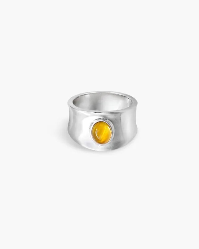Ember Saddle Ring made by En Route Jewelry