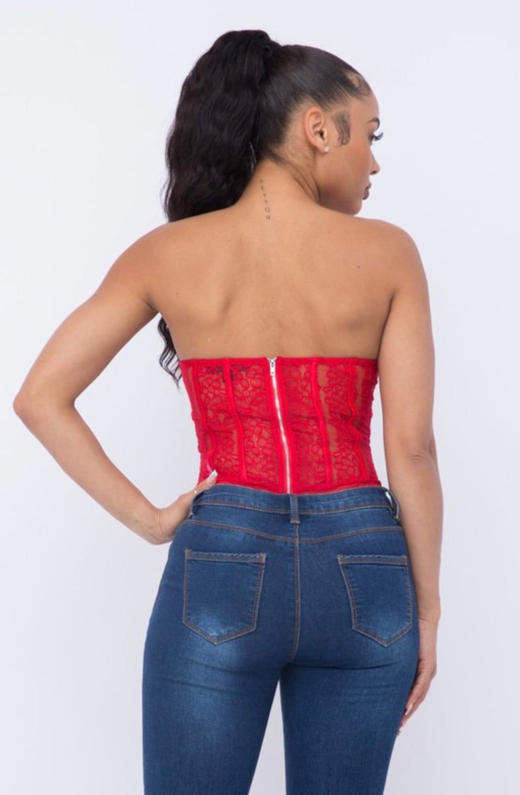 Nissi Bodysuit (Red) sold by Avenie’s Boutique product image thumbnail 3
