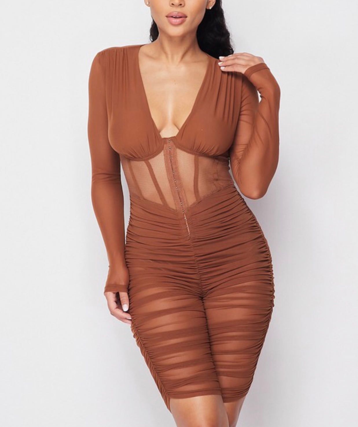 Divine Romper (Brown) sold by Avenie’s Boutique