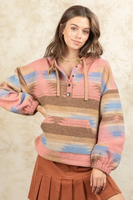 Sherry Aztec Sweater Top sold by Avenie’s Boutique