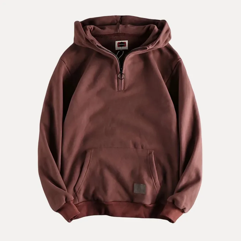 Dominic | Men’s Casual Half-Zip Pullover Hoodie sold by Northstyle Fashion
