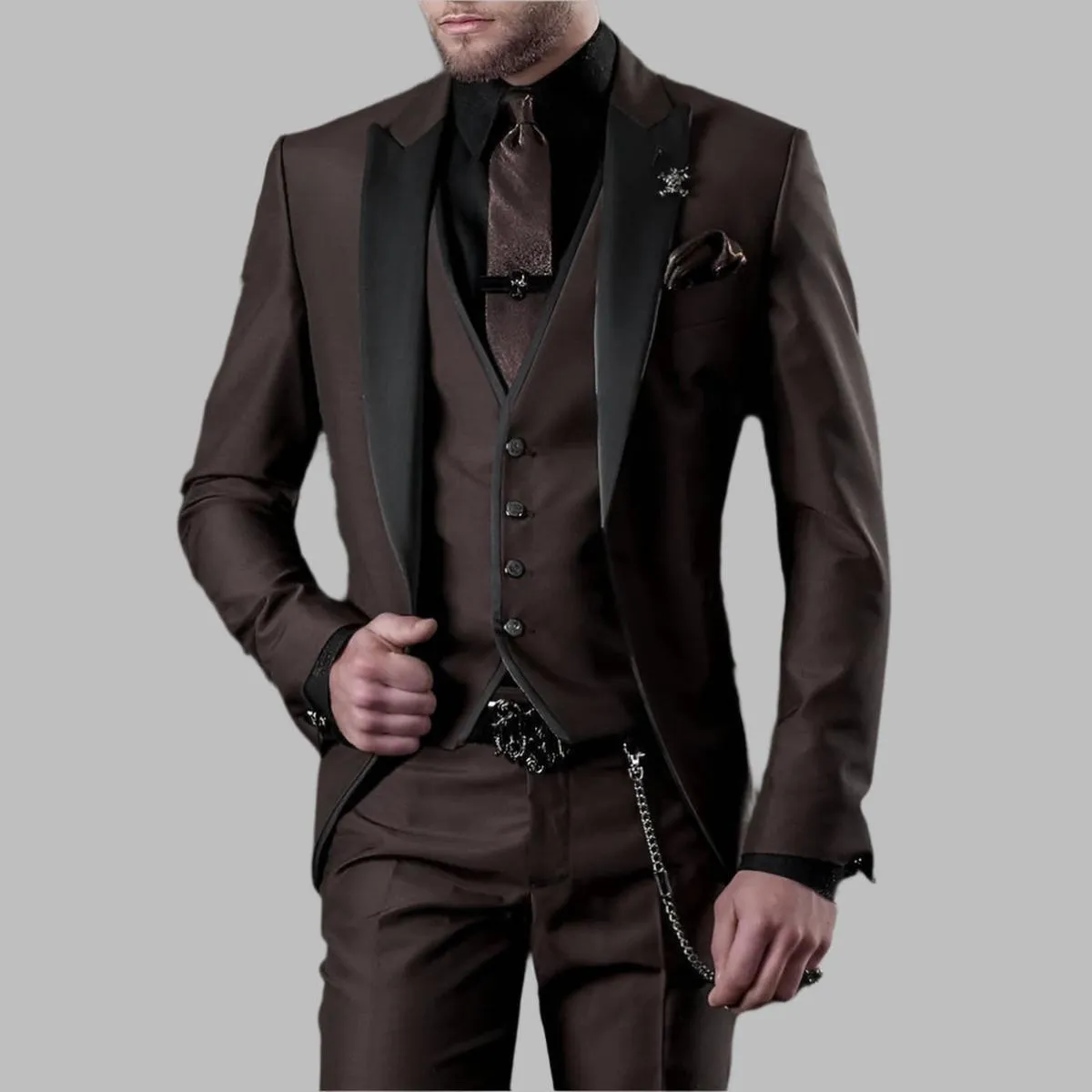John | Men Luxury Three Piece Wedding Suit Set sold by Northstyle Fashion product image thumbnail 3