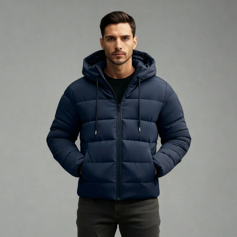 Sam | Men’s Hooded Quilted Winter Puffer Jacket sold by Northstyle Fashion