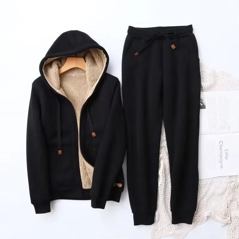 Layla | Women’s Cozy Winter Lounge Hoodie Jogger Set sold by Northstyle Fashion