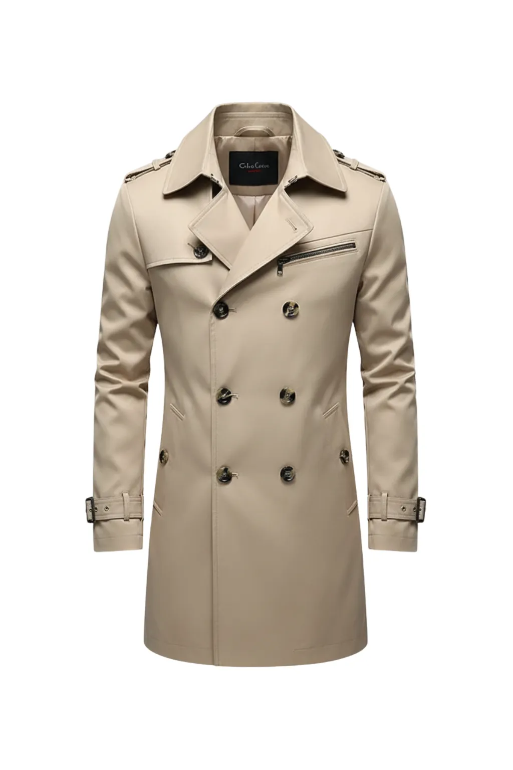 Men’s Double-Breasted Trench Coat sold by Northstyle Fashion product image thumbnail 5
