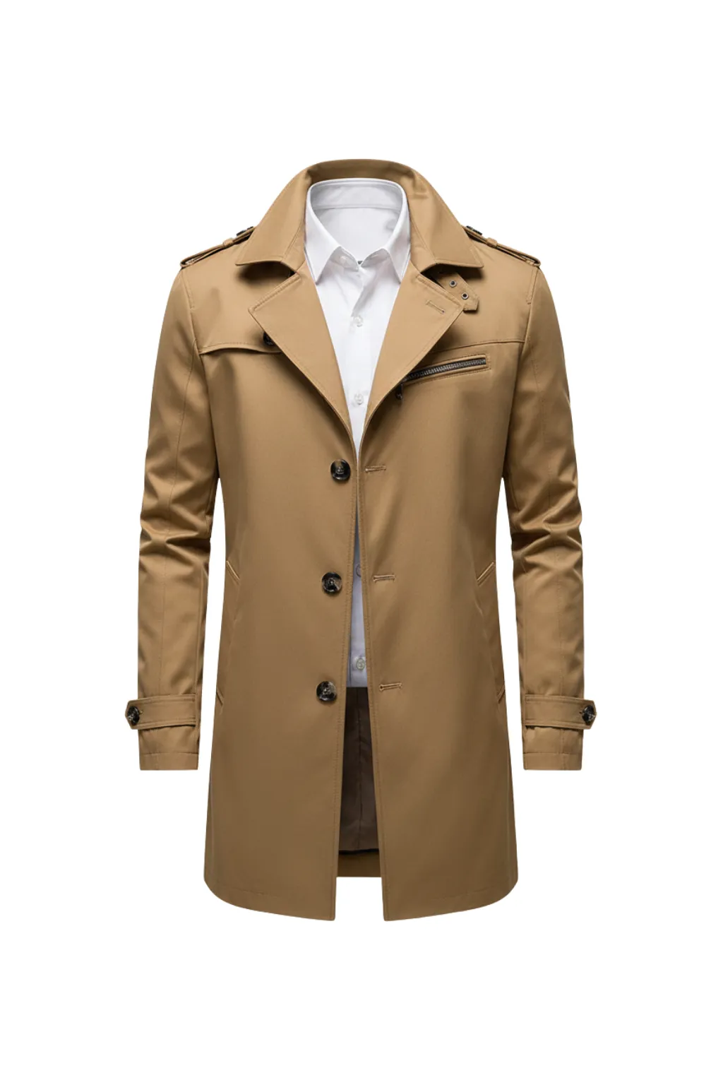 Men’s Double-Breasted Trench Coat sold by Northstyle Fashion product image thumbnail 3