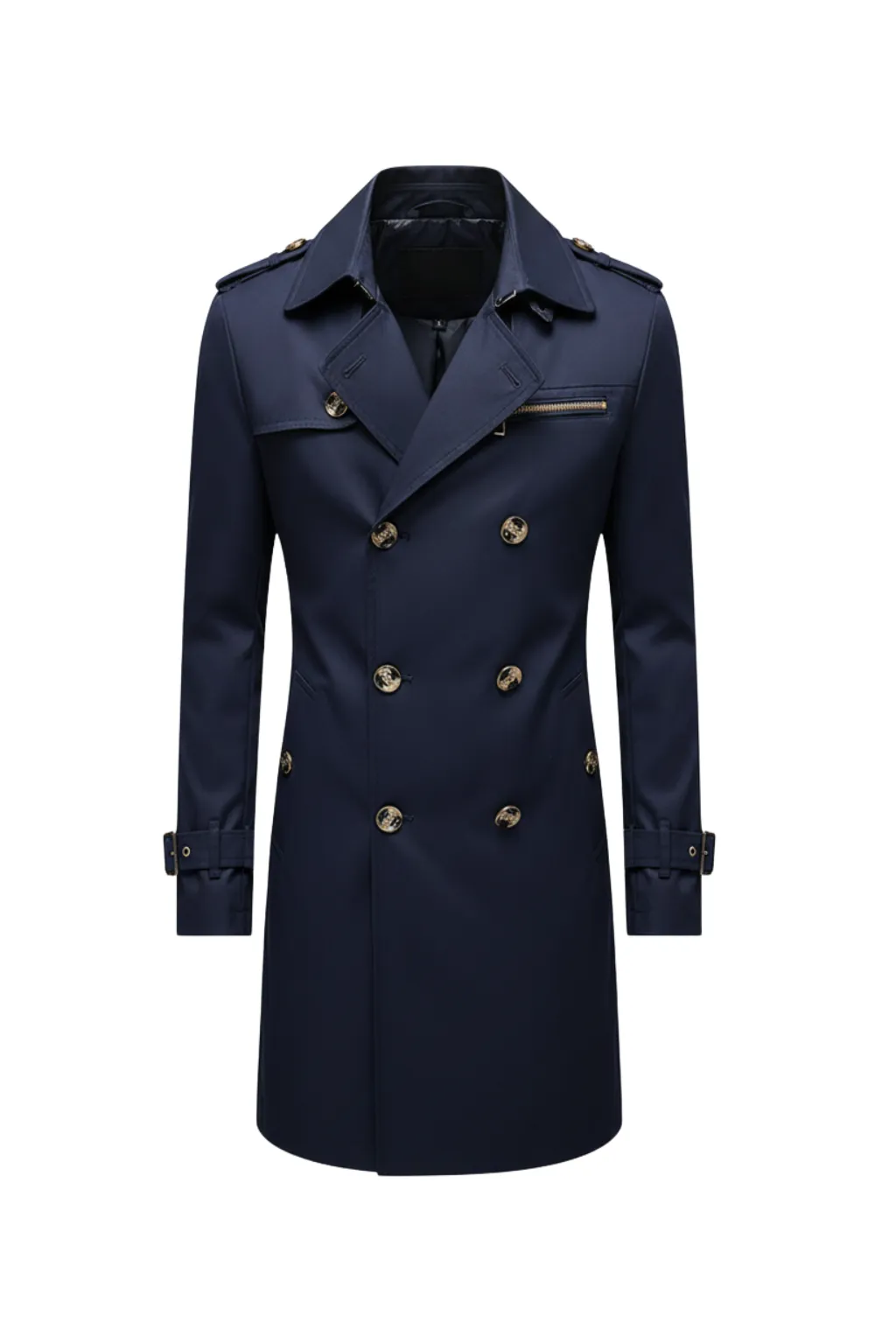 Men’s Double-Breasted Trench Coat sold by Northstyle Fashion