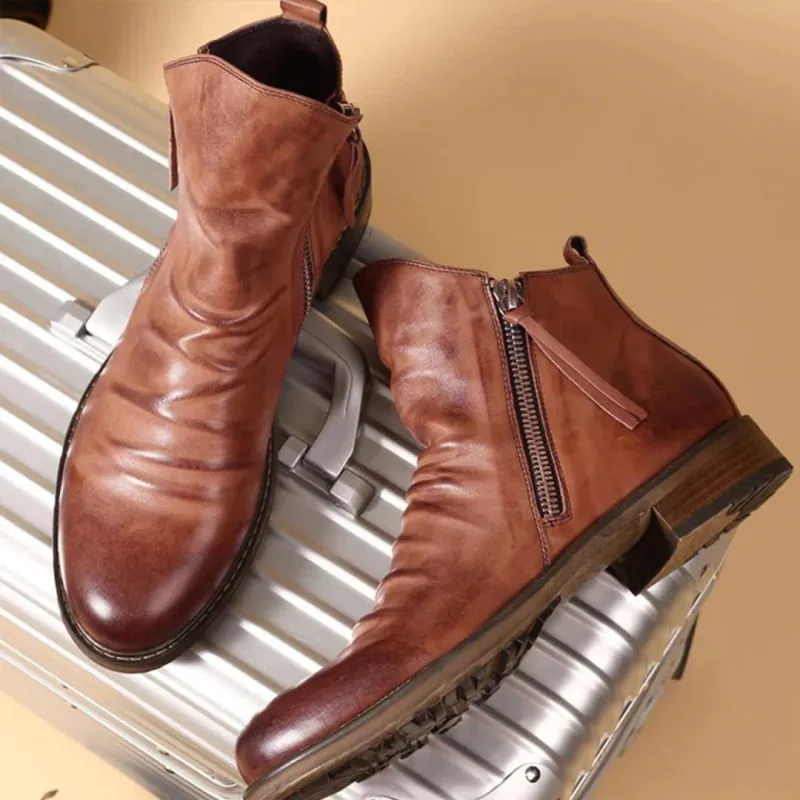 Eric | Men's Zip Casual Ankle Boots sold by Northstyle Fashion