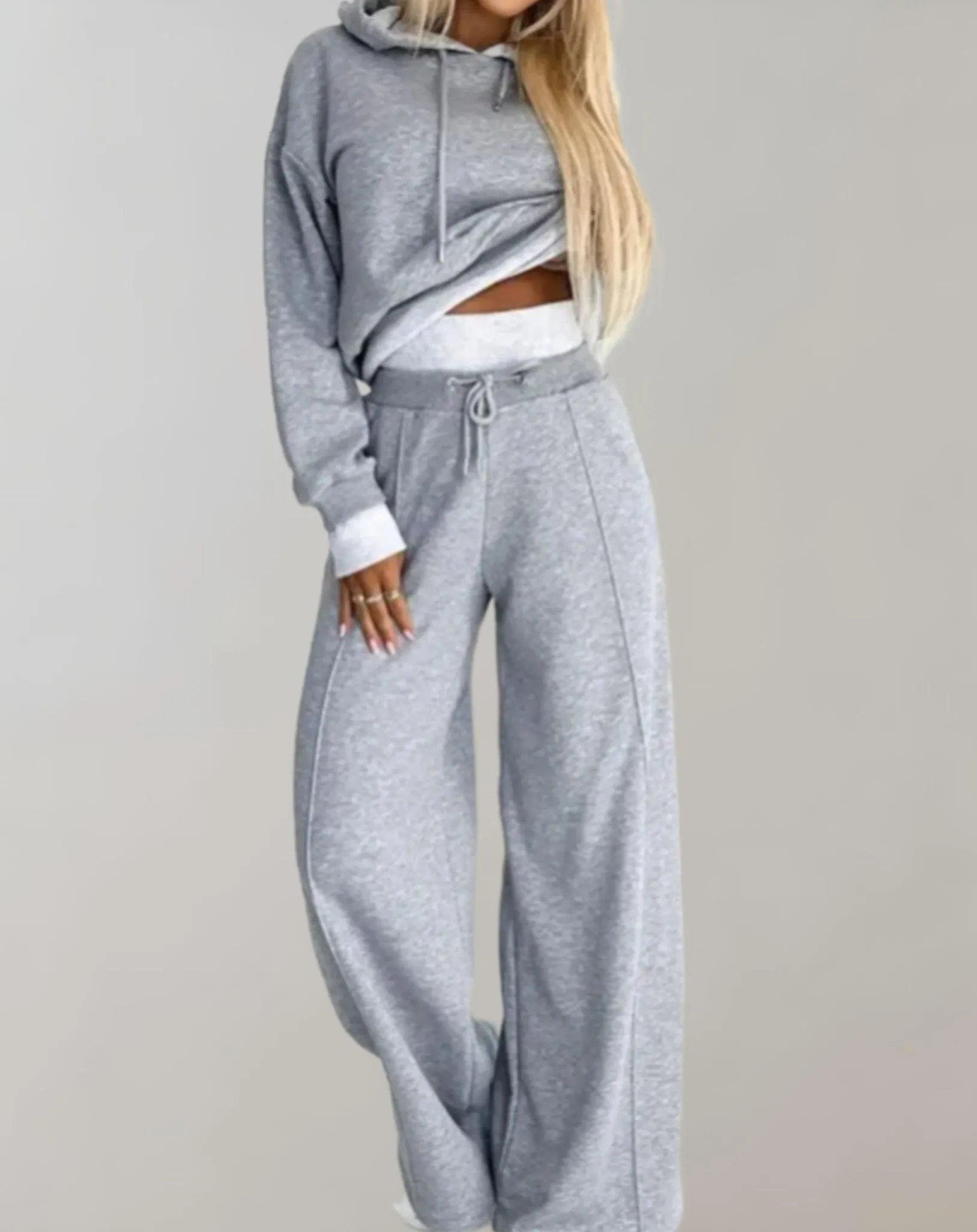 Bethany | Women's Two Piece Wide Leg Tracksuit Set sold by Northstyle Fashion product image thumbnail 3