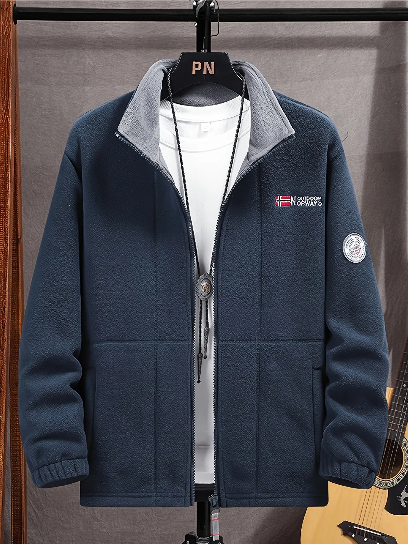 Michael | Men’s Classic Zip Closure Outdoor Fleece Jacket sold by Northstyle Fashion product image thumbnail 2