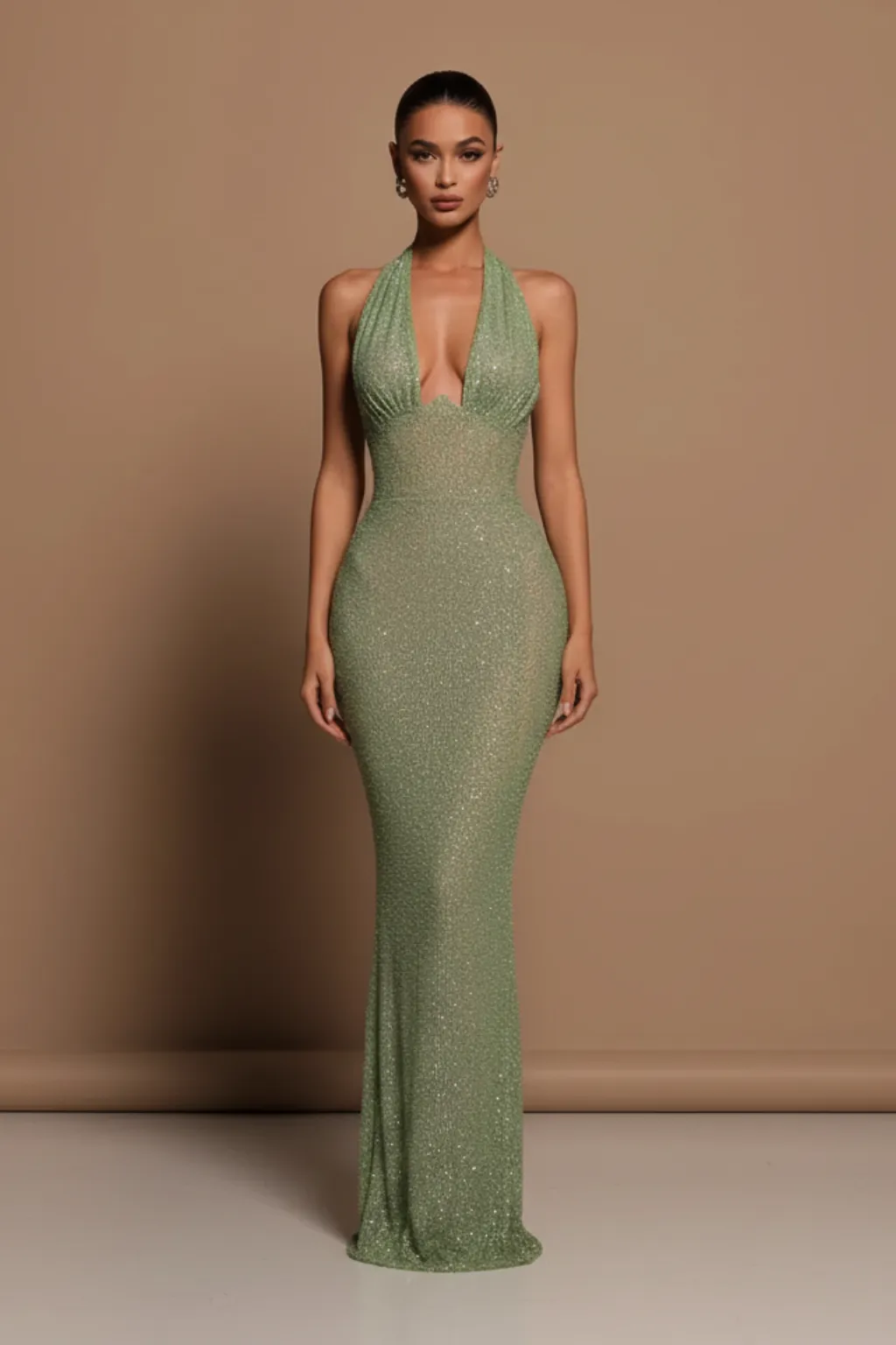 Leonie | Emerald Allure Maxi Dress sold by Northstyle Fashion