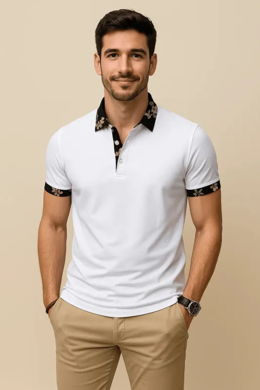 Classic-Fit Breathable Fabric Polo Shirt sold by Northstyle Fashion