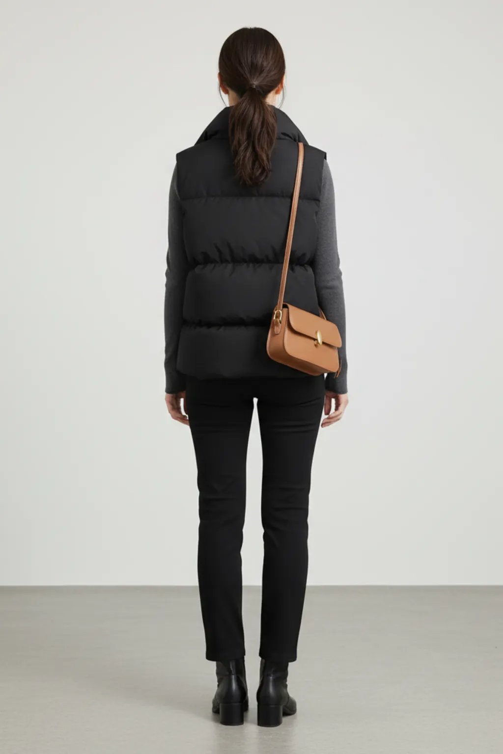 Women’s Warm Cropped Quilted Vest sold by Northstyle Fashion product image thumbnail 3