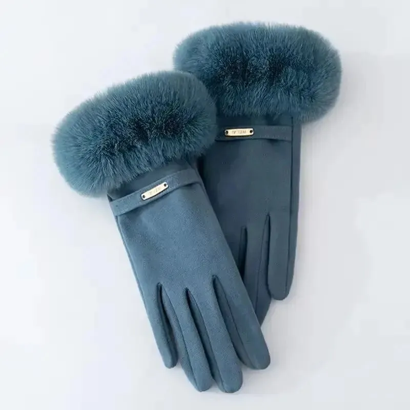 Chloe Luxe Fur Gloves sold by Northstyle Fashion