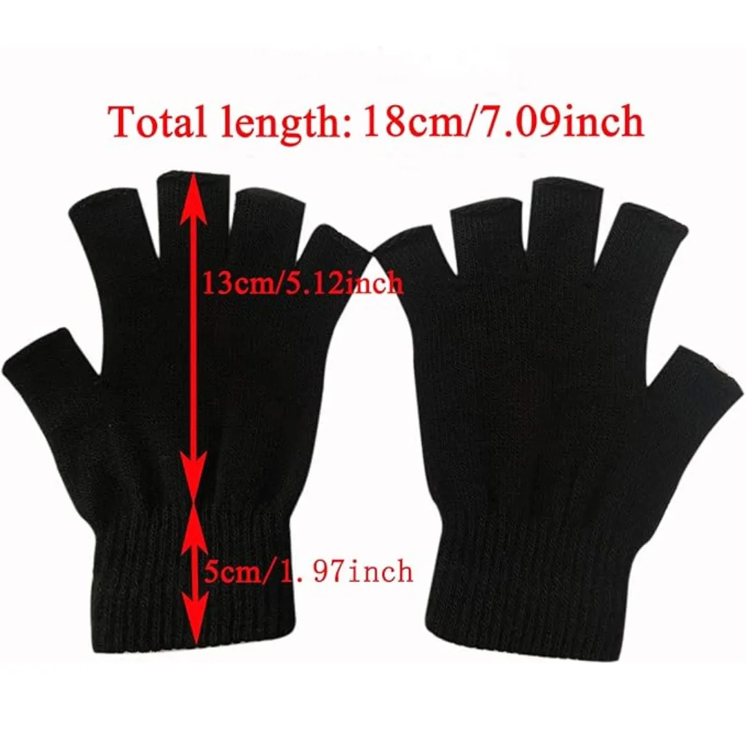 2-Pack Winter Knitted Fingerless Gloves - WarmFlex Set sold by Northstyle Fashion product image thumbnail 4