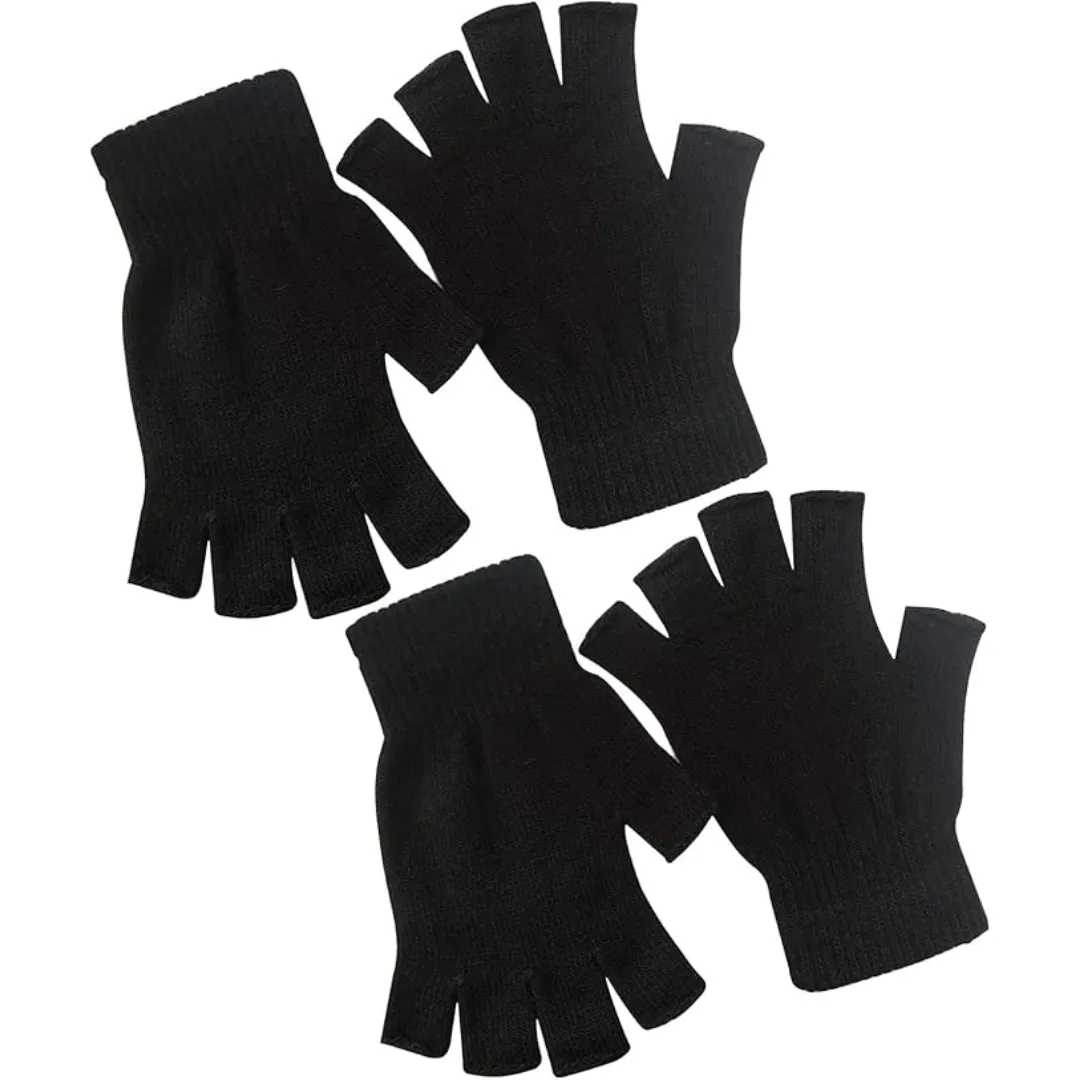 2-Pack Winter Knitted Fingerless Gloves - WarmFlex Set sold by Northstyle Fashion product image thumbnail 5