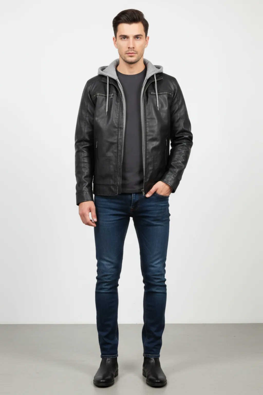 Don | Men's Hooded Bomber Jacket sold by Northstyle Fashion product image thumbnail 2