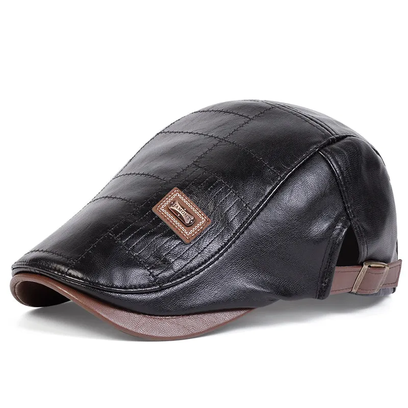 Quilted Leather Cap made by Northstyle Fashion