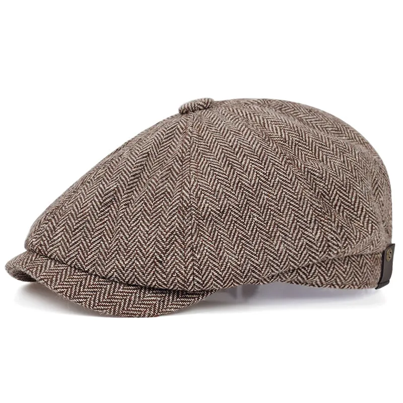Herringbone Wool Cap sold by Northstyle Fashion