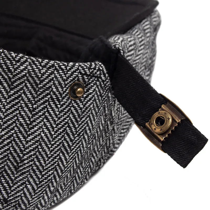 Herringbone Wool Driver Cap sold by Northstyle Fashion product image thumbnail 4