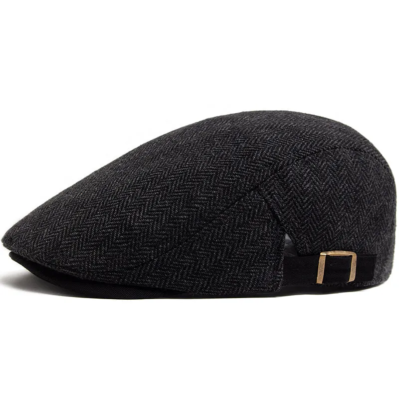 Herringbone Wool Driver Cap sold by Northstyle Fashion