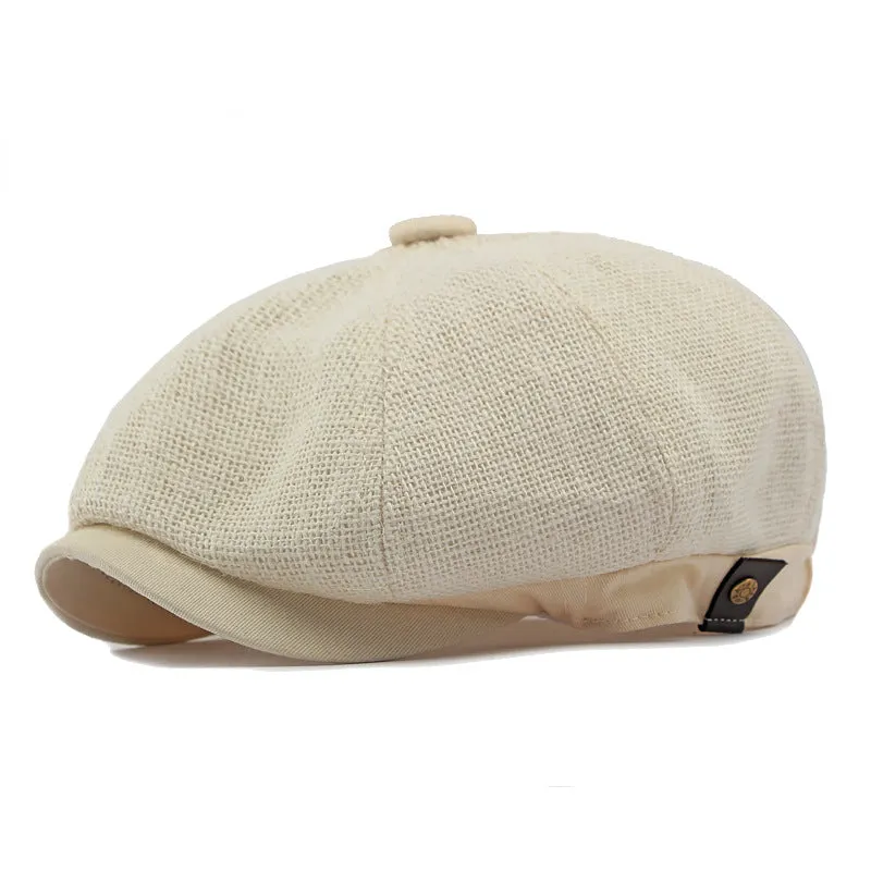 Linen Crown Cap made by Northstyle Fashion