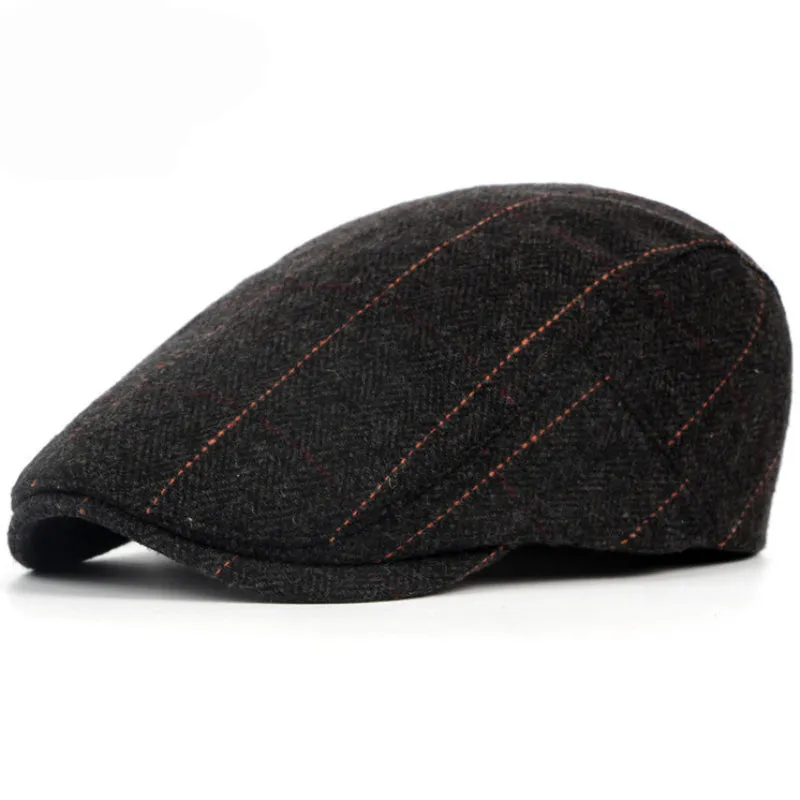 Pinstripe Herringbone Cap sold by Northstyle Fashion