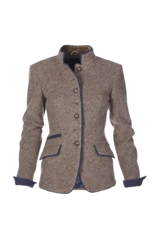 Women’s Tailored Wool Buttoned Jacket sold by Northstyle Fashion