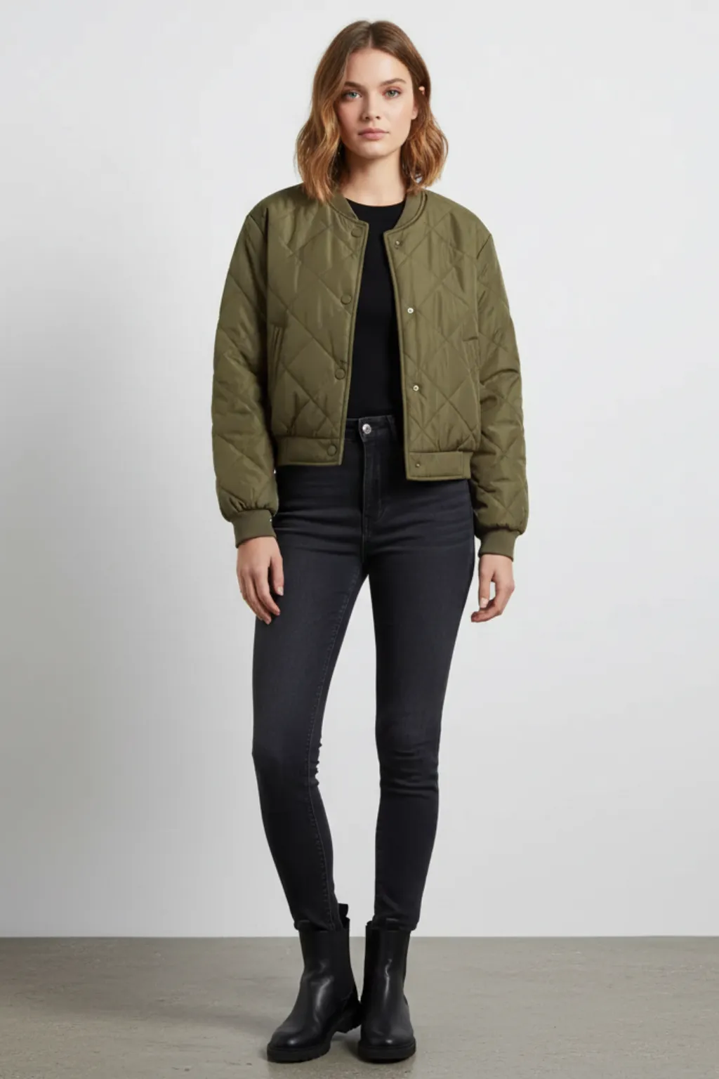 Women’s Casual Warm Bomber Jacket sold by Northstyle Fashion product image thumbnail 4
