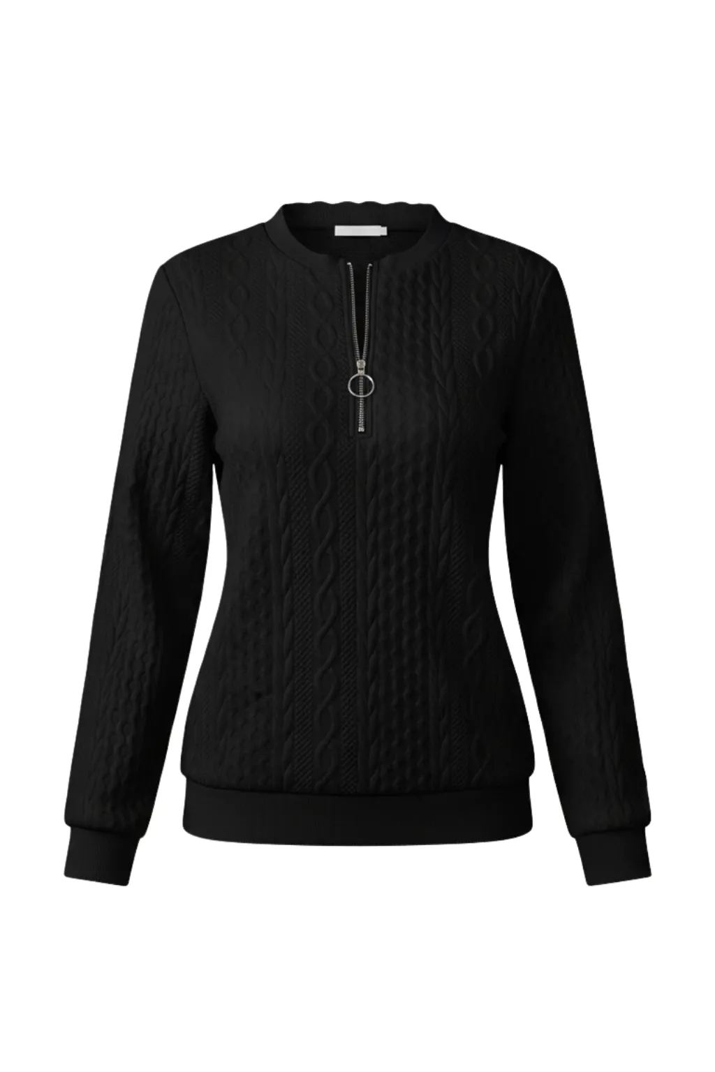 Women’s Sweater with Zipper Neckline sold by Northstyle Fashion product image thumbnail 5