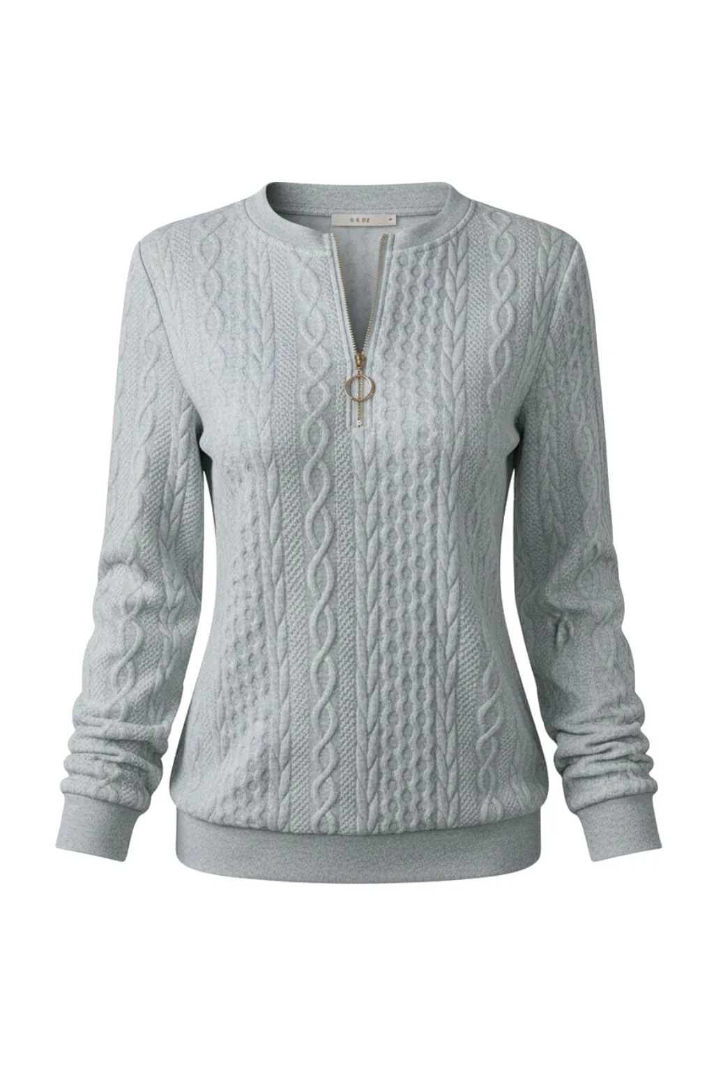 Women’s Sweater with Zipper Neckline sold by Northstyle Fashion product image thumbnail 3