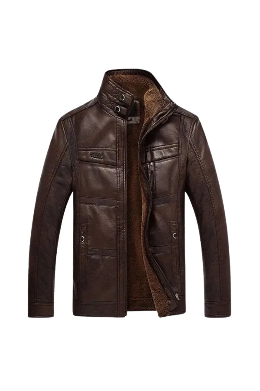 Men’s Leather Zip Jacket sold by Northstyle Fashion