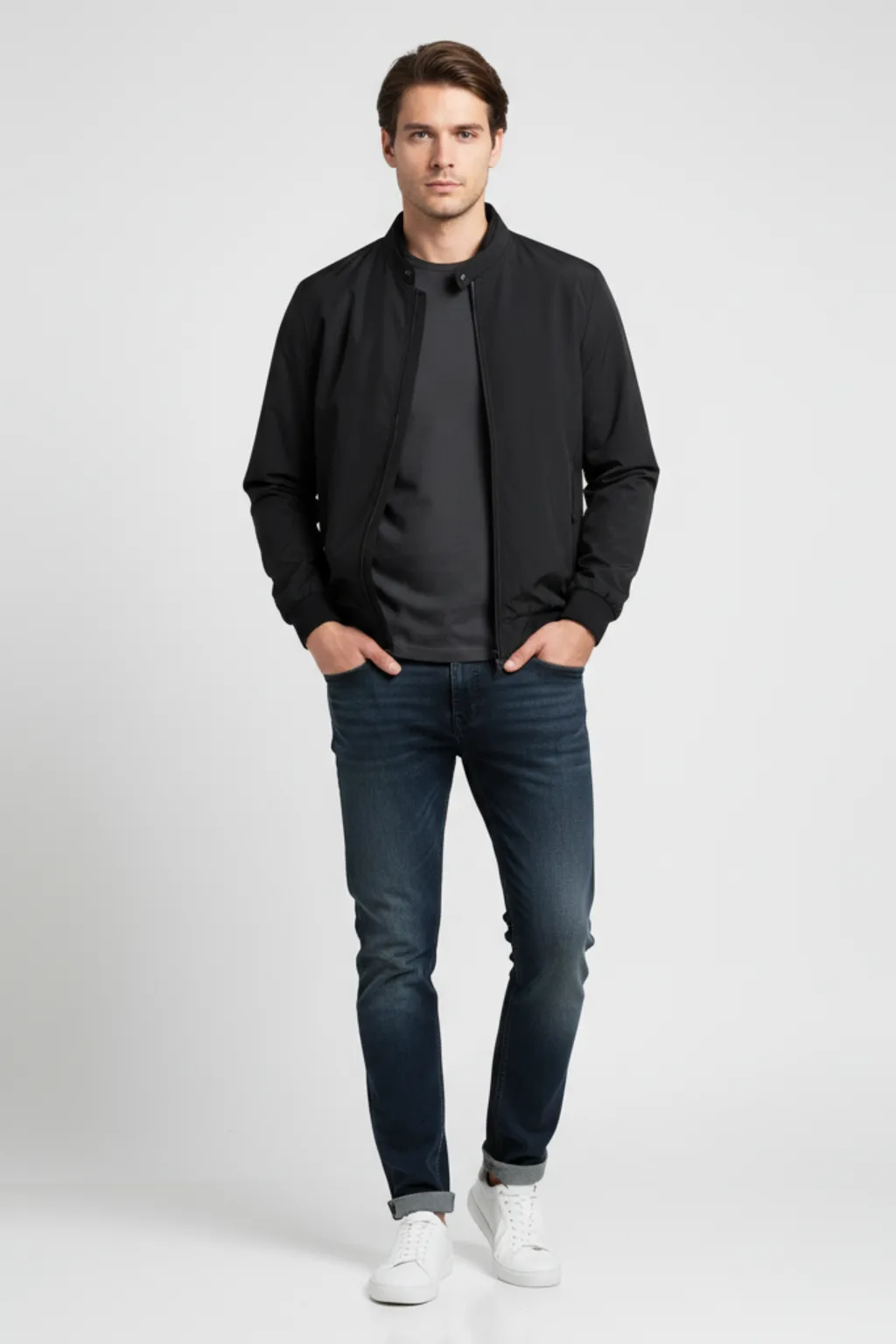 Men’s Lightweight Bomber Jacket sold by Northstyle Fashion product image thumbnail 2