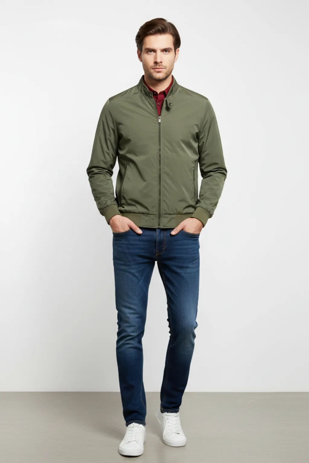 Men’s Lightweight Bomber Jacket sold by Northstyle Fashion product image thumbnail 4