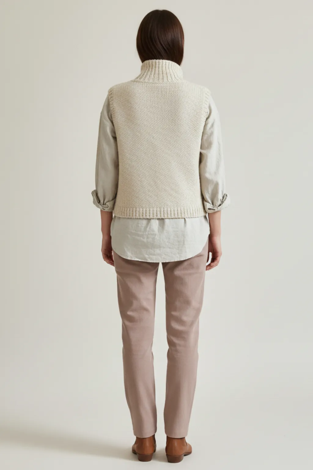 Women’s Button-Front Knitted Vest sold by Northstyle Fashion product image thumbnail 2