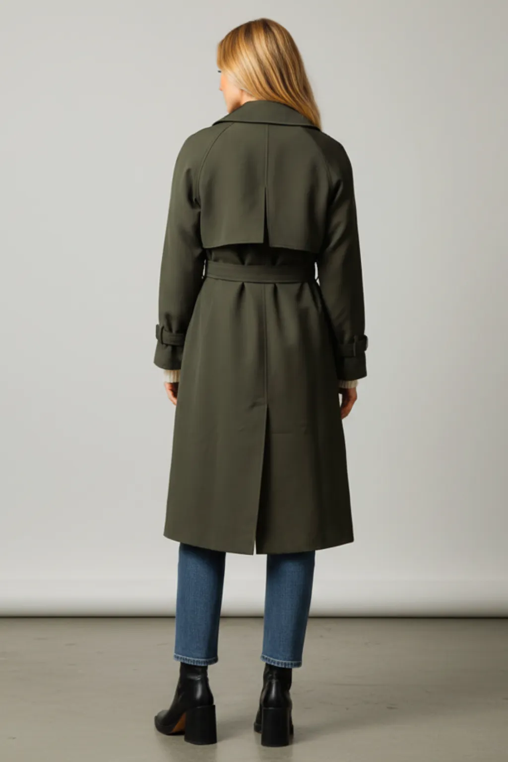 Women’s Double-Breasted Longline Trench Coat sold by Northstyle Fashion product image thumbnail 2