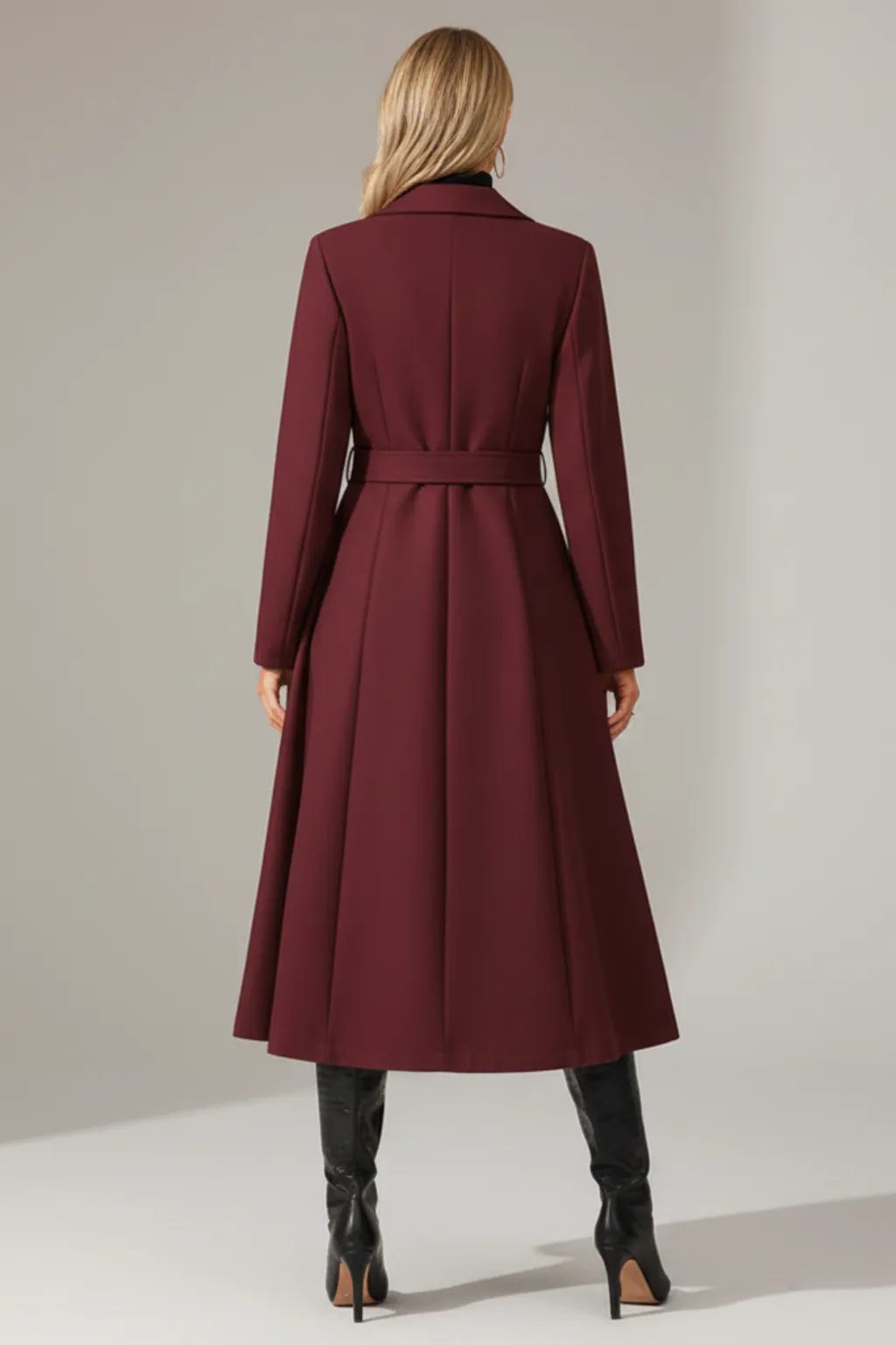 Women’s Belted Long Coat sold by Northstyle Fashion product image thumbnail 2