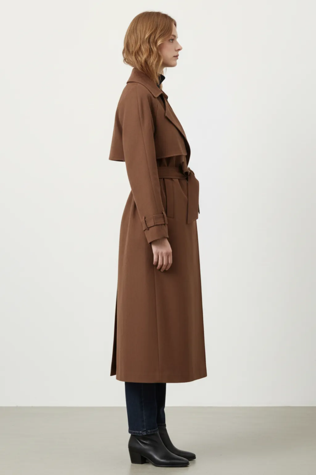 Women’s Suede Trench Coat sold by Northstyle Fashion product image thumbnail 3