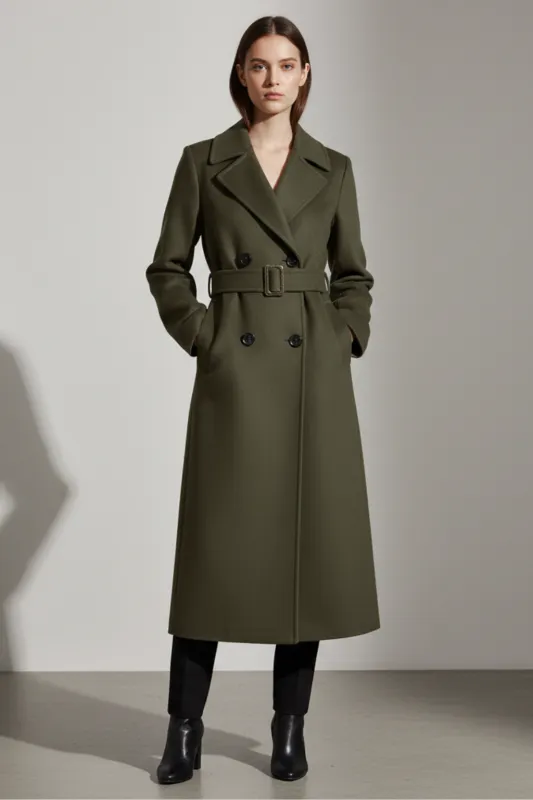 Women's Double-Breasted Long Coat sold by Northstyle Fashion