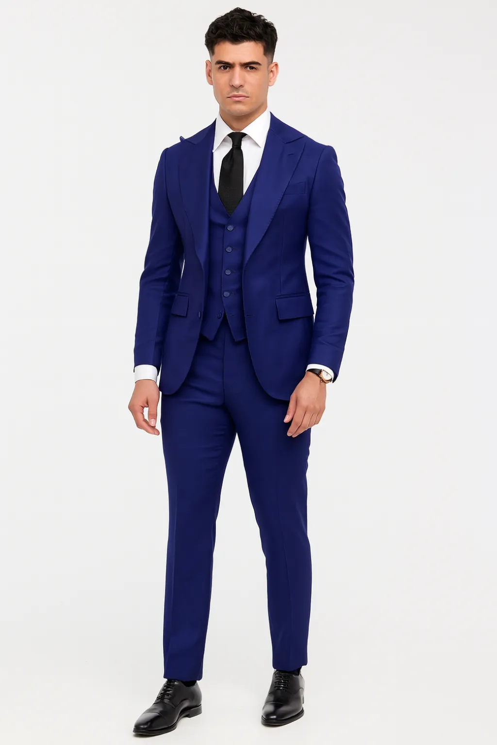 Men’s Three-Piece Suit Set Blazer Waistcoat and Trousers Wedding Suit sold by Northstyle Fashion product image thumbnail 2