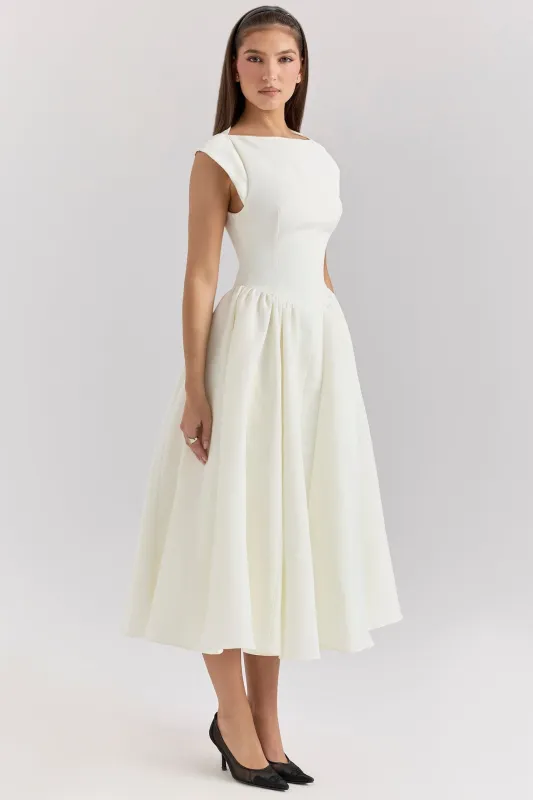 Women’s Fit-and-Flare Midi Dress sold by Northstyle Fashion