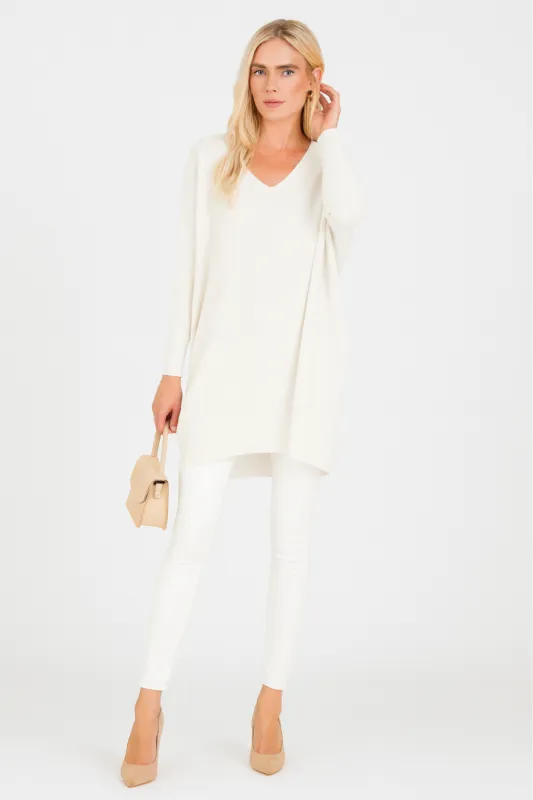 Women’s Oversized V-Neck Sweater sold by Northstyle Fashion