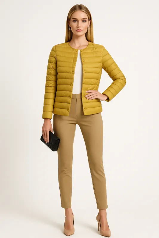 Women’s Lightweight Puffer Jacket Thin Quilted Packable Coat sold by Northstyle Fashion