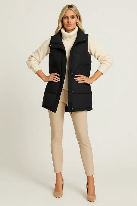 Women’s Sleeveless Lightweight Puffer Vest sold by Northstyle Fashion
