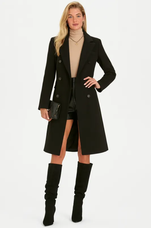 Women’s Long Wool Blend Coat Tailored Winter Outerwear sold by Northstyle Fashion