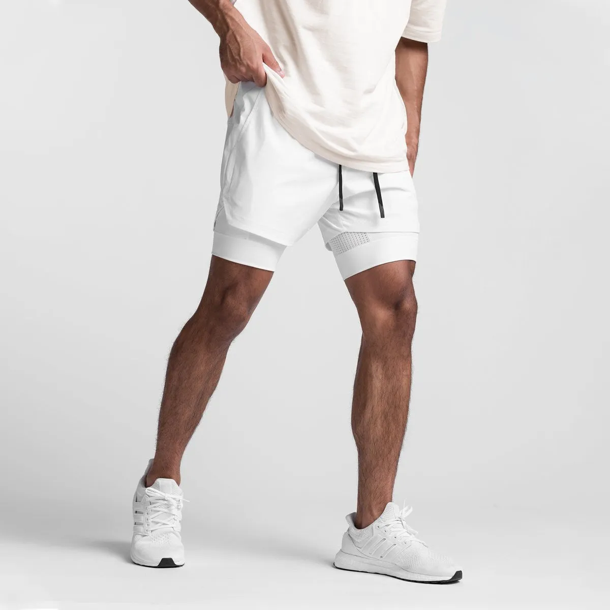 Men's 2-in-1 Workout Shorts sold by Northstyle Fashion product image thumbnail 5