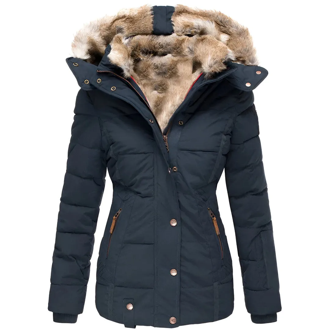 Gabrielle | Women’s Winter Puffer Jacket with Fur Hood sold by Northstyle Fashion product image thumbnail 4