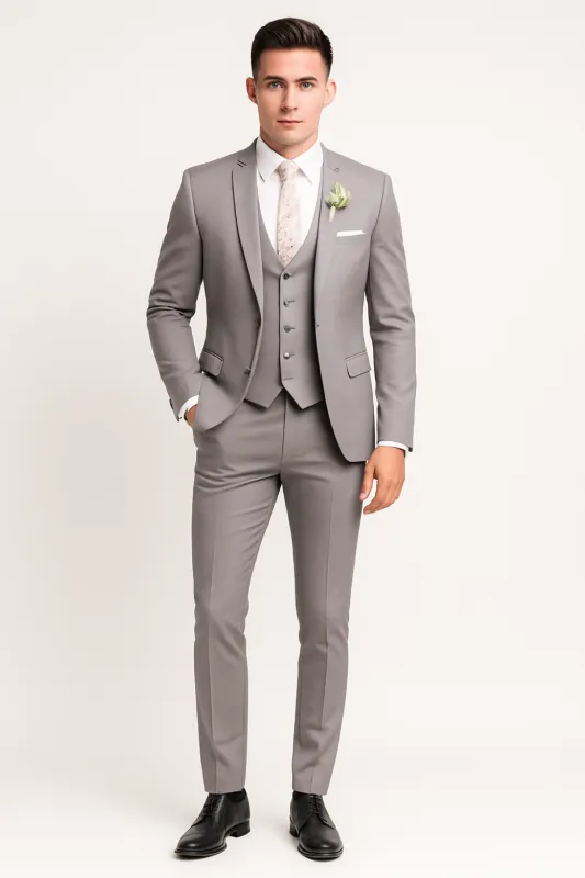 Men's Classic 3-Piece Wedding Guest Suit made by Northstyle Fashion