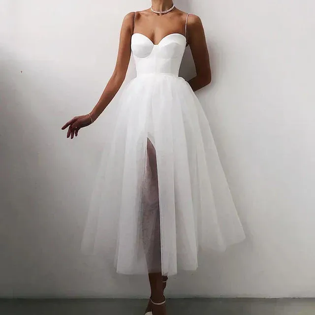 Elegant Long Evening Dress with Flowing Silhouette sold by Northstyle Fashion